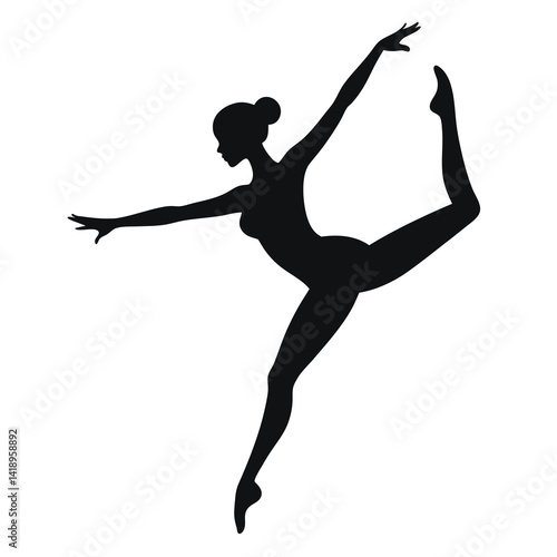 Ballet Dancer Vector Silhouettes Set
