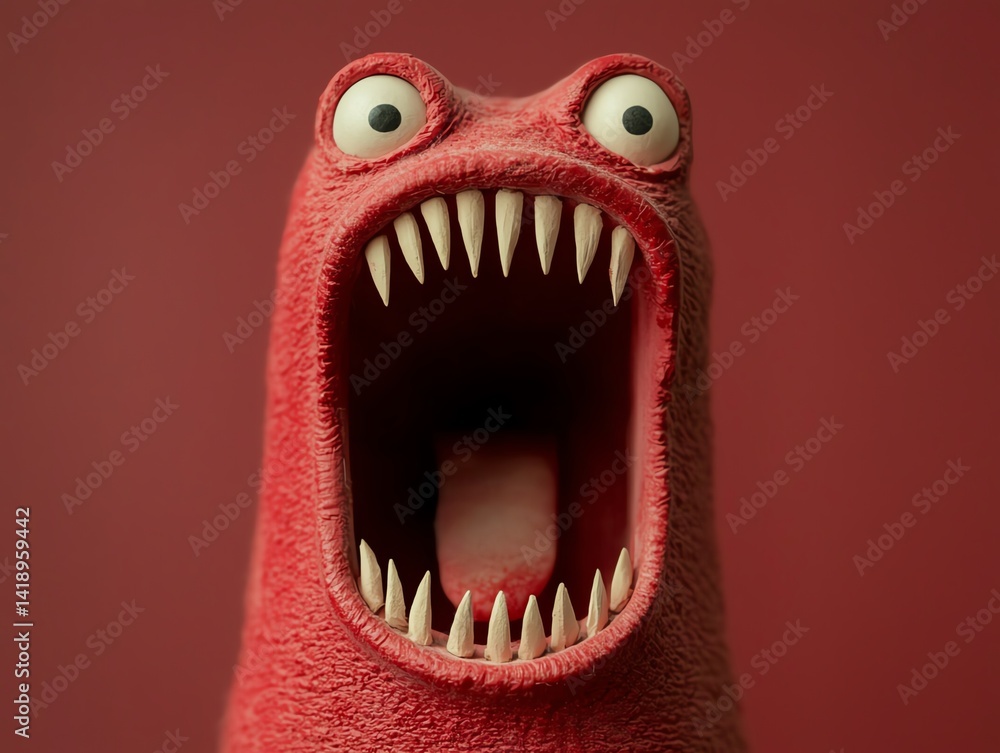 Naklejka premium Absurd yet harmless prank causing exaggerated reactions