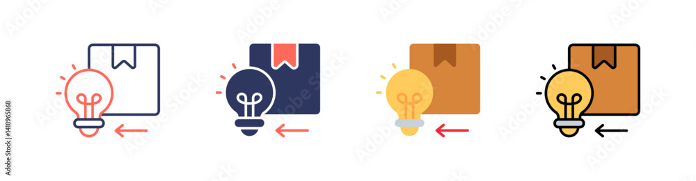 Mvp Multi Style Icon Set Vector Mvp Multi Style Icon Set Vector