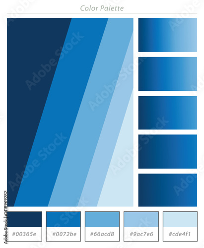 Abstract Professional Color Platte vector file template
