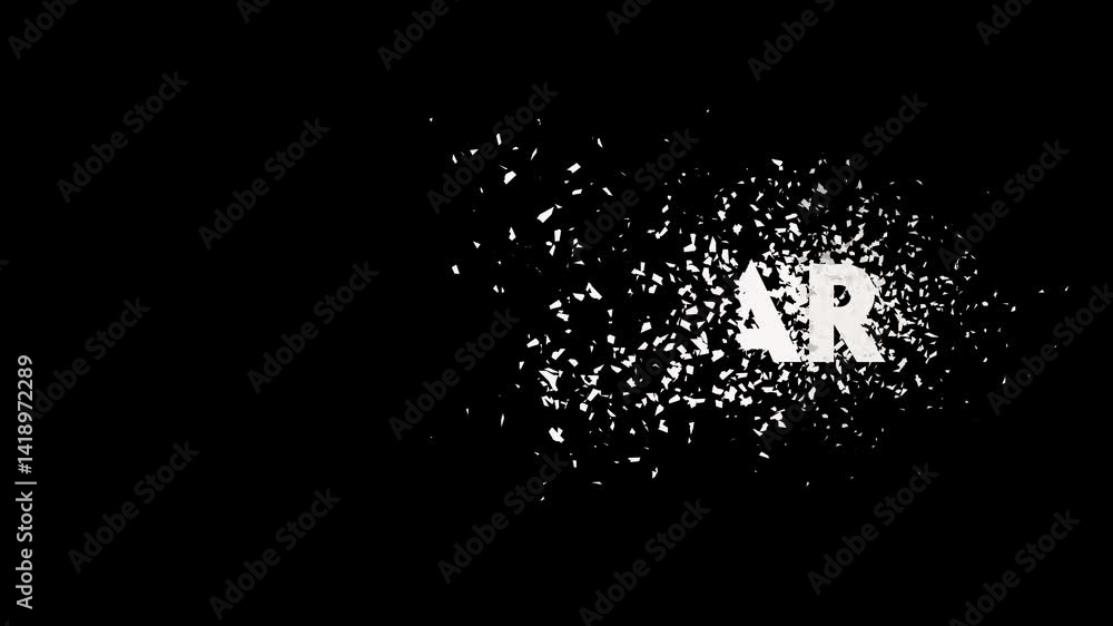 last war text animation with disintegration particle effects, 4k video last war text animation with disintegration particle effects, 4k video