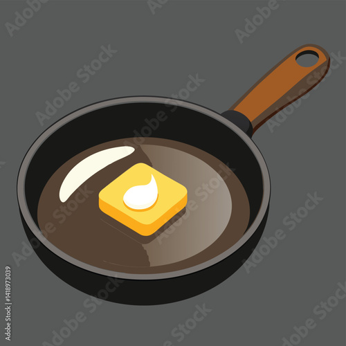 fried egg in a frying pan