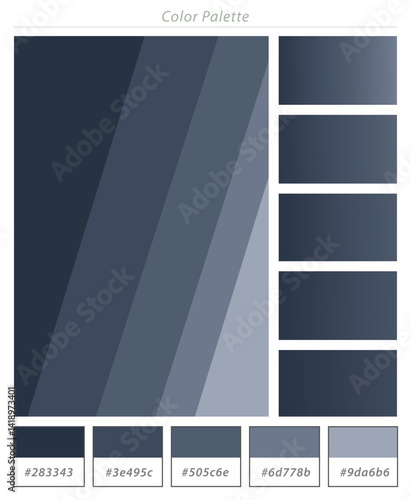 Abstract Professional Color Platte vector file template