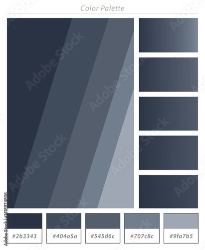 Abstract Professional Color Platte vector file template