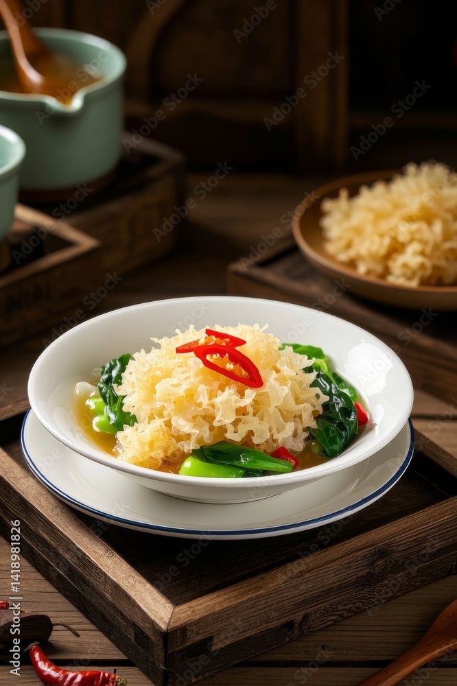 Light and refreshing health-preserving seasonal vegetables%A green and healthy delicacies Light and refreshing health-preserving seasonal vegetables%A green and healthy delicacies