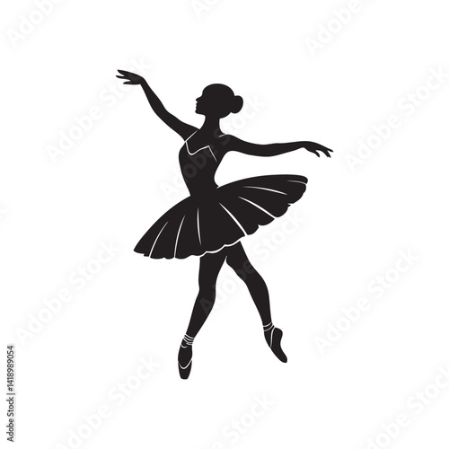 ballet dancer vector illustration