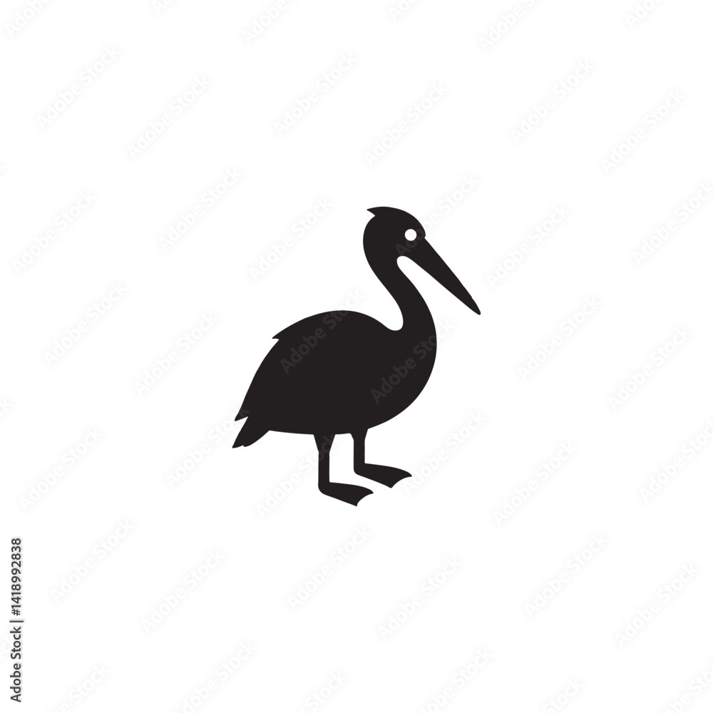 Fototapeta premium black crowned crane