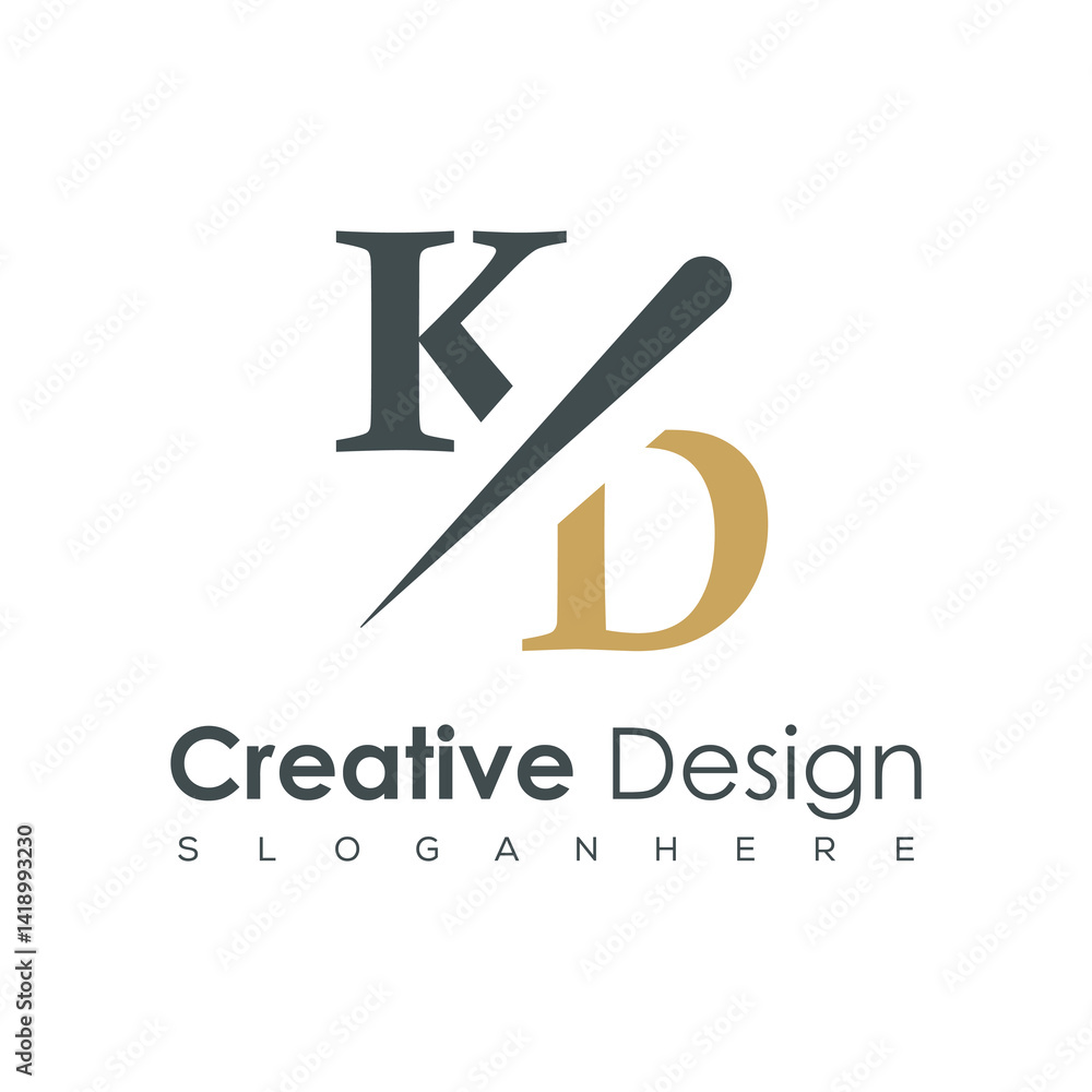 initial monogram logo with creative design. initial monogram logo with creative design.