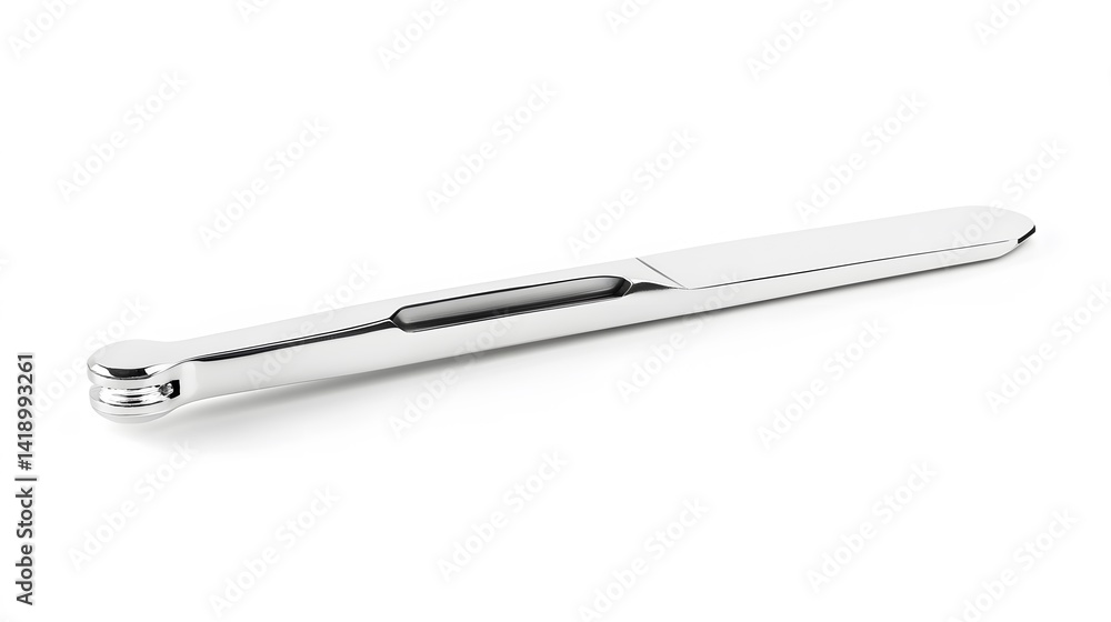 Chrome manicure tool isolated. Chrome manicure tool isolated.