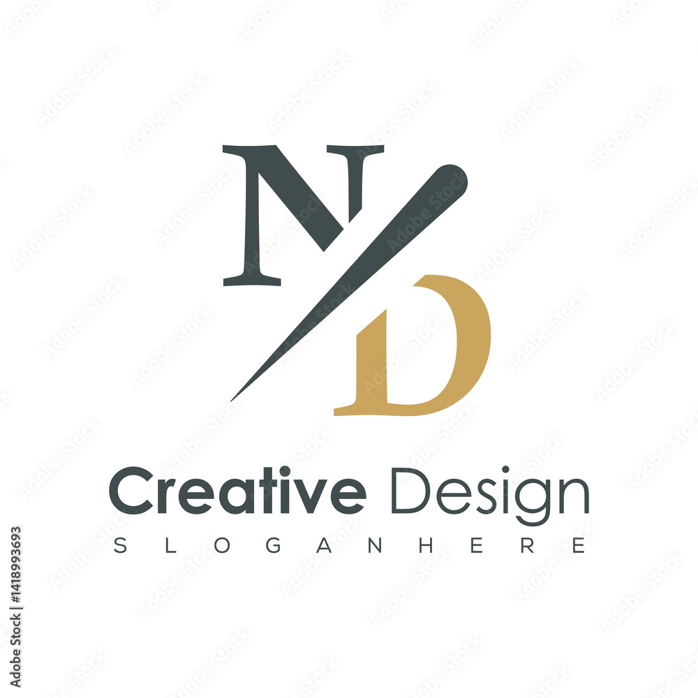 initial monogram logo with creative design.