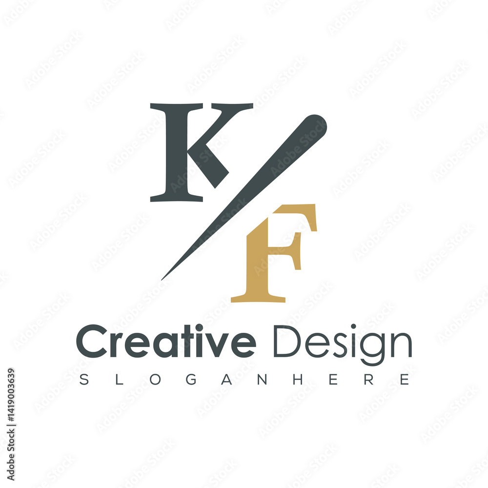 initial monogram logo with creative design. initial monogram logo with creative design.