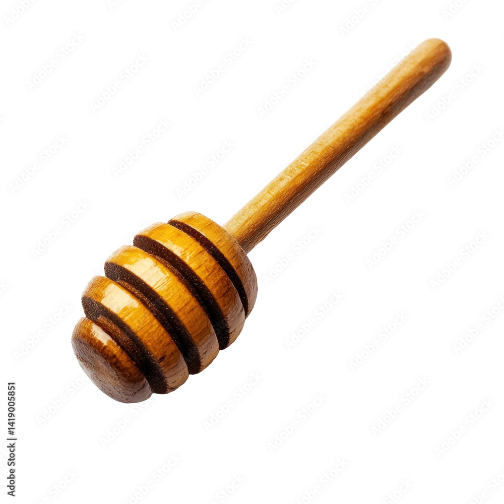 A Wooden Honey Dipper Isolate... on a transparent background A Wooden Honey Dipper Isolate... on a transparent background