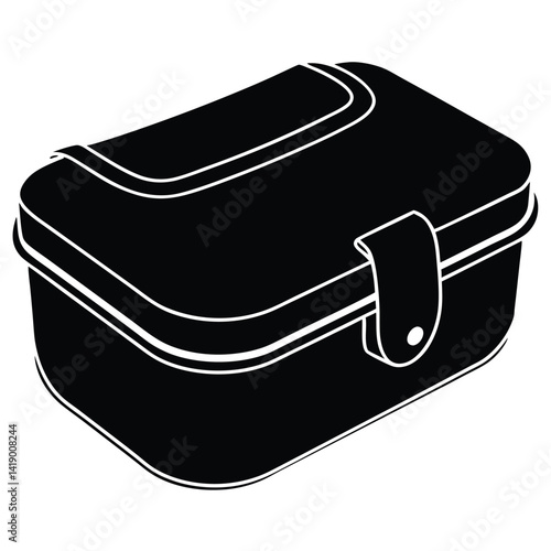 Lunchbox Silhouette Vector Illustration