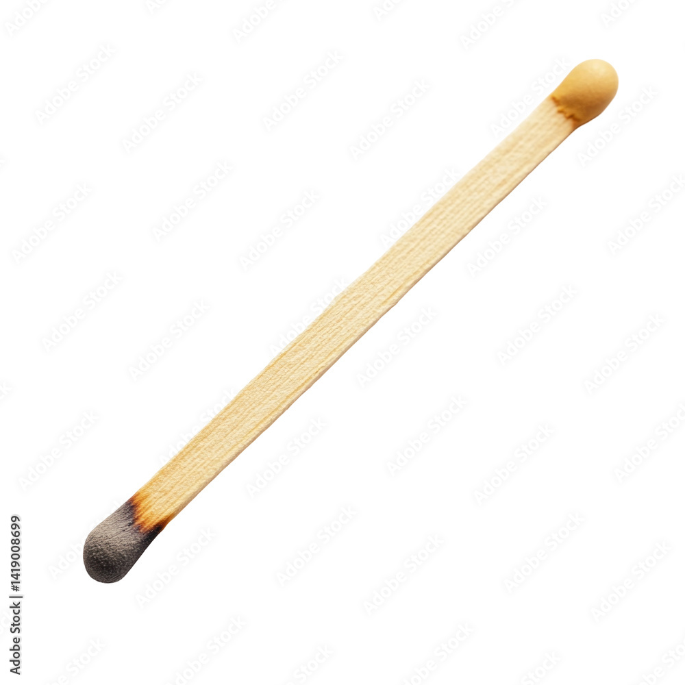 A Wooden Matchstick Isolated... on a transparent background A Wooden Matchstick Isolated... on a transparent background