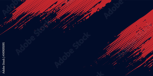 Black and red abstract grunge background with halftone style modern arts sport background abstract modern eps 10