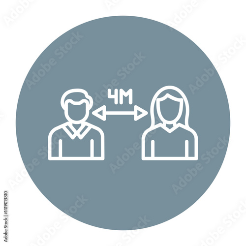 Social Distancing Icon