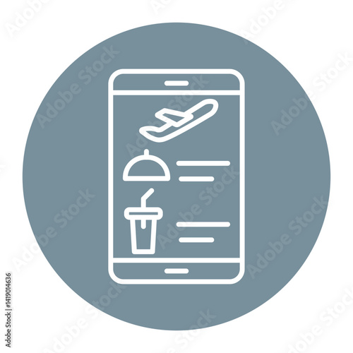 Digital Inflight Menu Icon