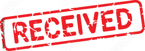 Received stamp text vector