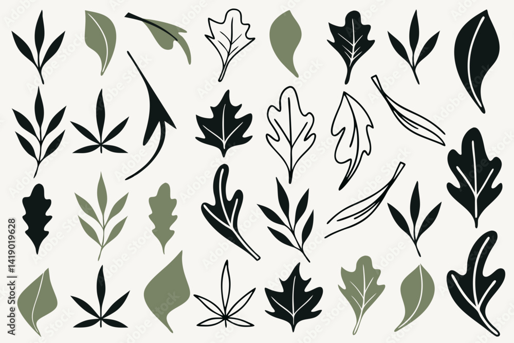 leaf vector icon set nature green eco plant tree organic design illustration graphic environment logo template flat symbol element sign botanical natural ecology art herbal foliage floral leaves i leaf vector icon set nature green eco plant tree organic design illustration graphic environment logo template flat symbol element sign botanical natural ecology art herbal foliage floral leaves i