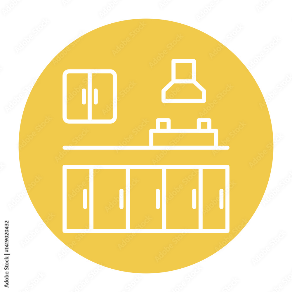 Kitchen Cleaning Icon Kitchen Cleaning Icon