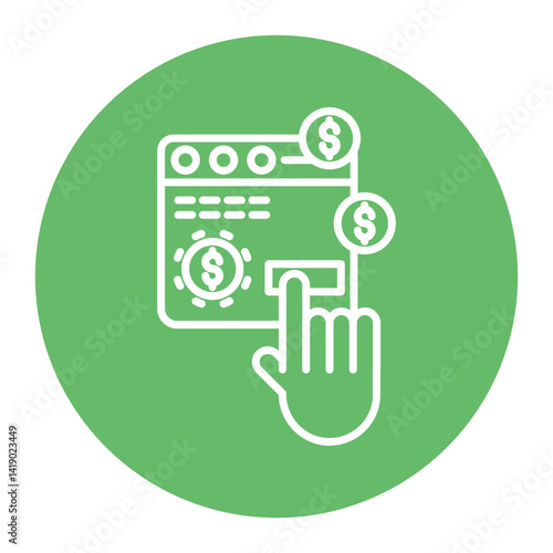 Pay Per Click Advertising Icon