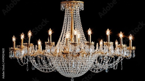 Magnificent Crystal Chandelier: A Symphony of Light and Elegance