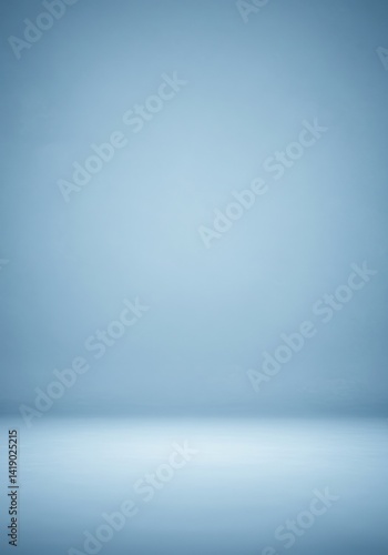 Light Blue Studio Background: Smooth Gradient Texture