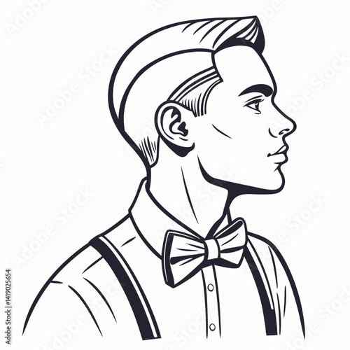 "Bowtie Vector AI Design File – Clean White Background for Professional Graphics Projects"