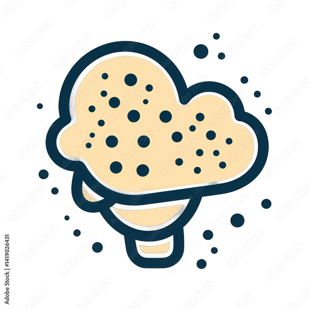 A whimsical illustration of a soft-serve ice cream cone with colorful sprinkles, set against a playful background, perfect for dessert-themed designs , isolated on white or transparent png A whimsical illustration of a soft-serve ice cream cone with colorful sprinkles, set against a playful background, perfect for dessert-themed designs , isolated on white or transparent png