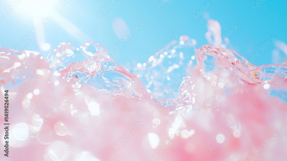 abstract background with butterflies and flowers