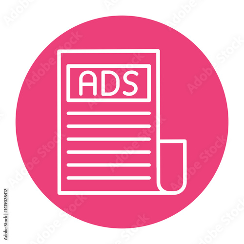 Ads Paper Icon