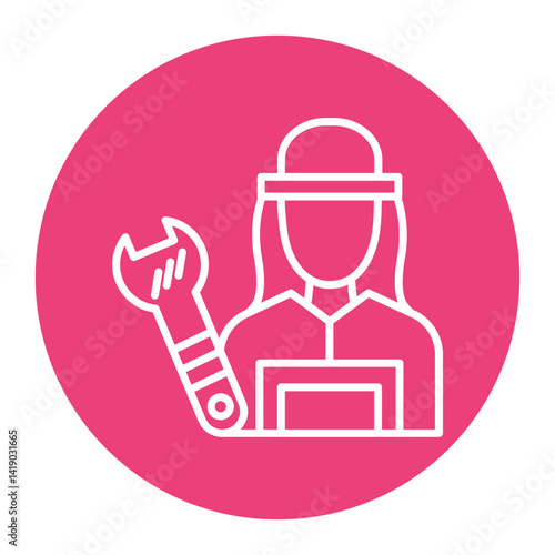 Female Plumber Icon