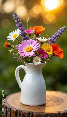 Wallpaper Mural a bouquet of wild flowers in a jug Torontodigital.ca