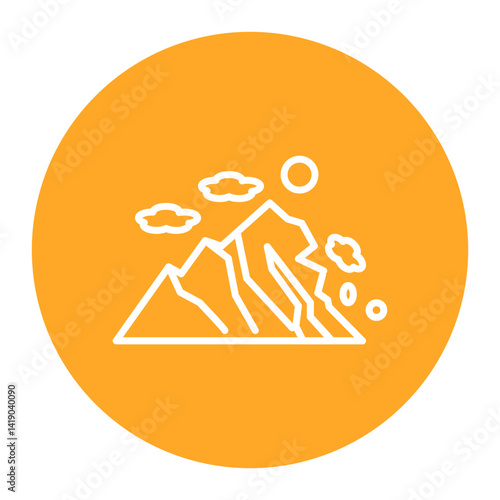 Rock Sliding Icon