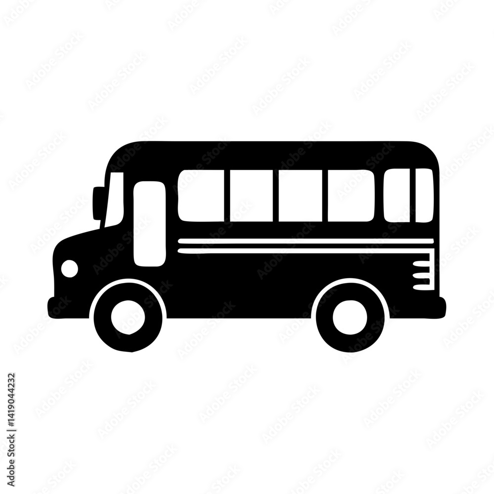 school bus icon, school bus silhouette vector illustration-simple silhouette illustration of school bus, perfect for school bus logos and icons school bus icon, school bus silhouette vector illustration-simple silhouette illustration of school bus, perfect for school bus logos and icons