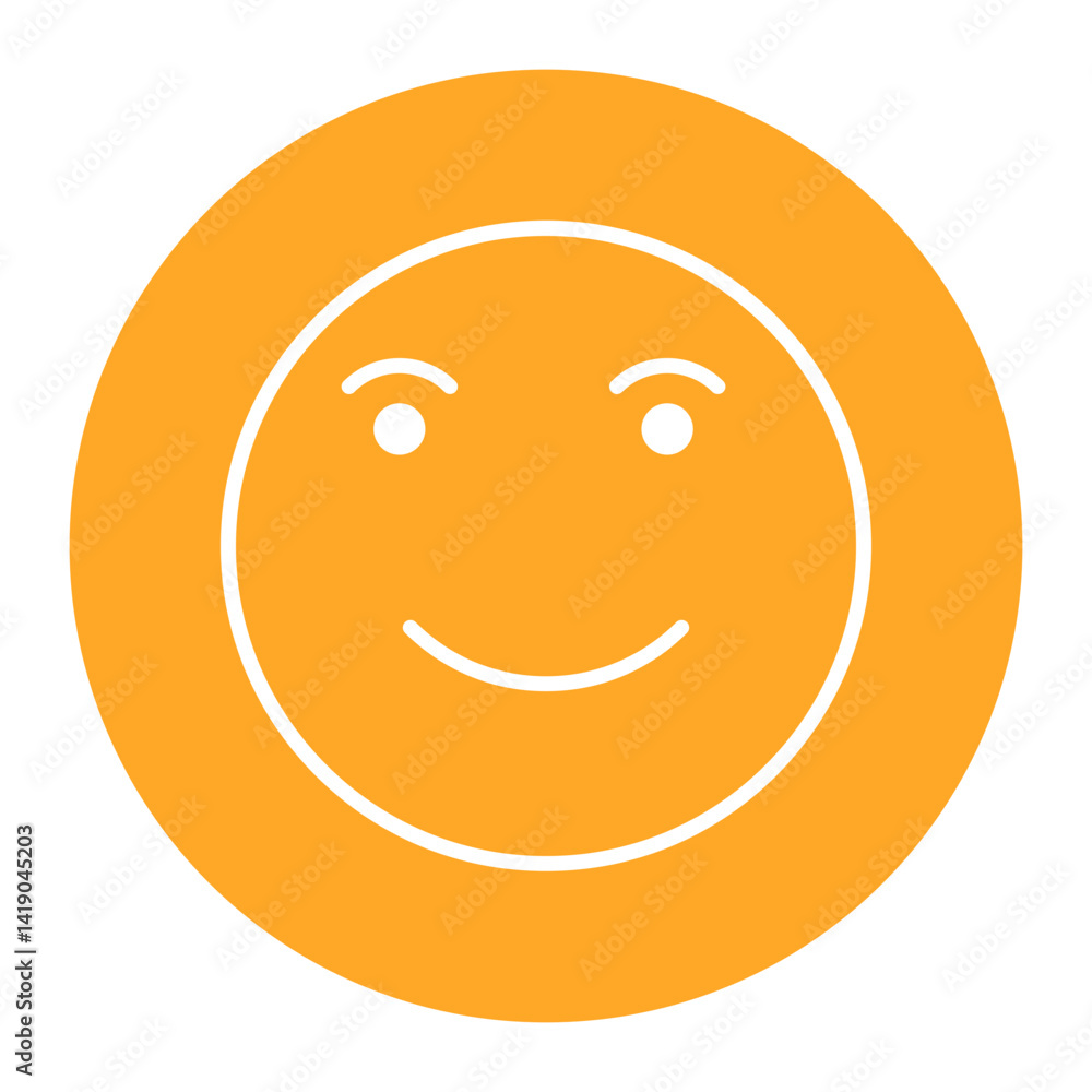 Fototapeta premium Smiling Face Icon