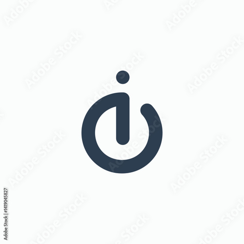 io Logo Template vector illustration