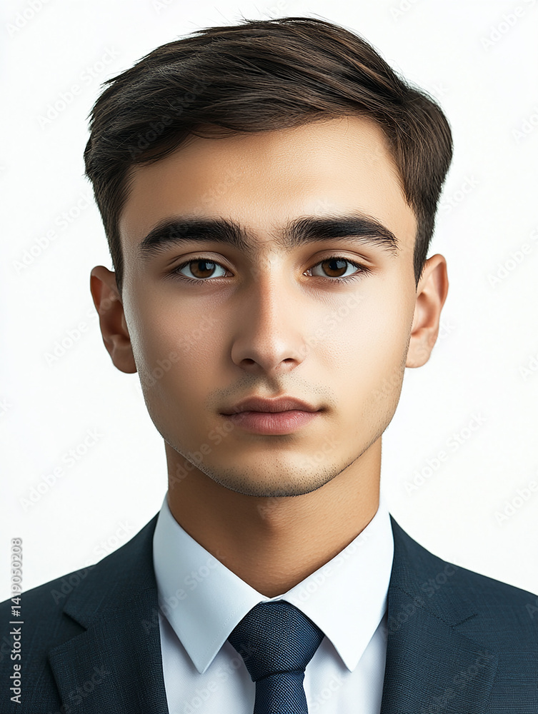 Business man on clean background, close up portrait of a smiling man in a suit Business man on clean background, close up portrait of a smiling man in a suit