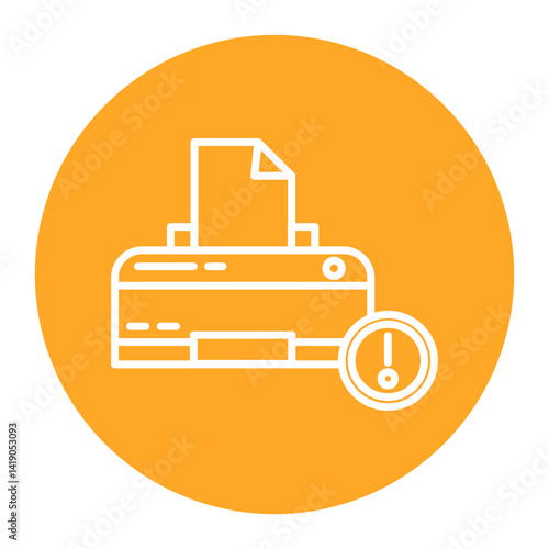 Printer Error Icon