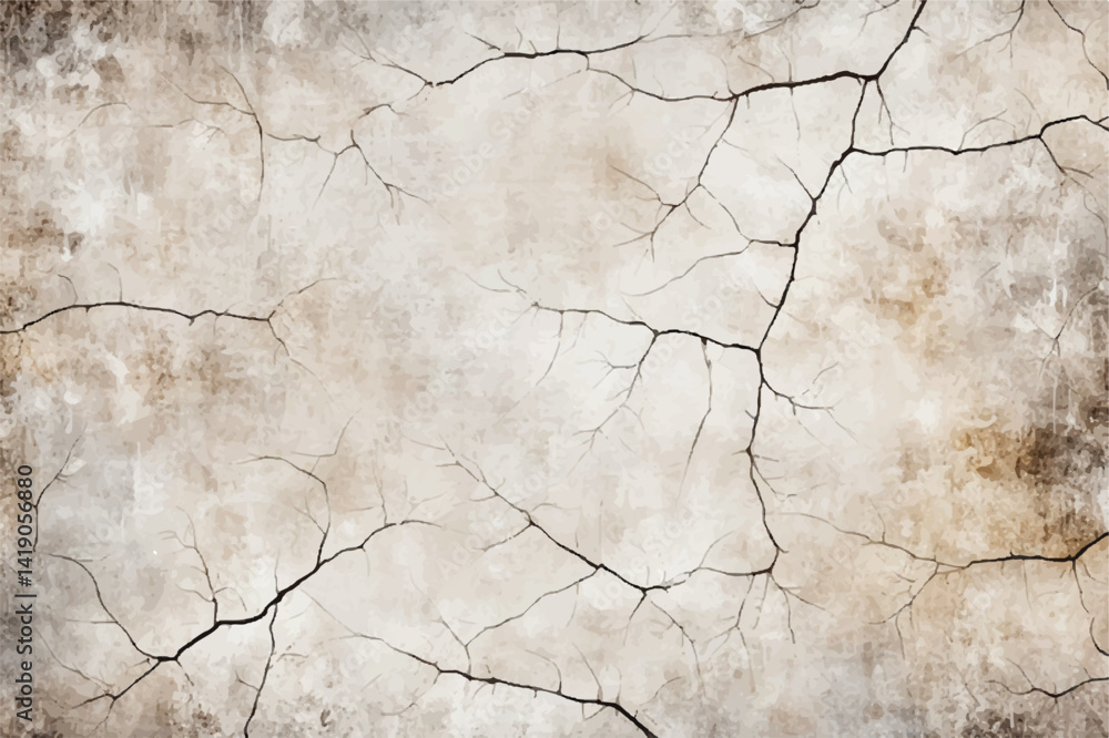 Obraz premium White cracked wall background. Cracked wall texture. Damaged wall texture. Cracks in a wall.