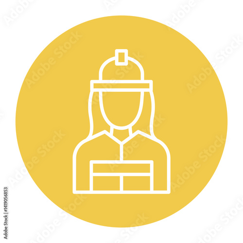 Firefighter Female Icon