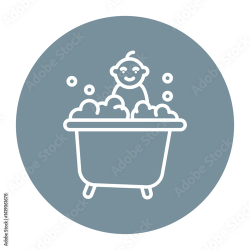 Baby bathtub Icon