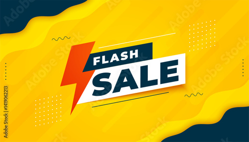 modern style flash sale banner buy and save on all products