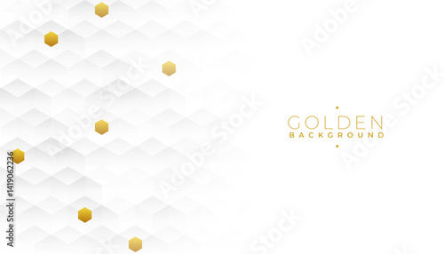 white and golden banner ultimate touch of glamour for your branding