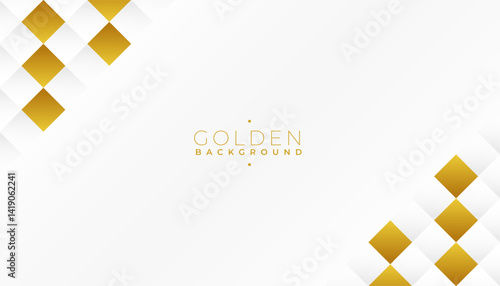 add a luxurious look to your design with white and golden banner