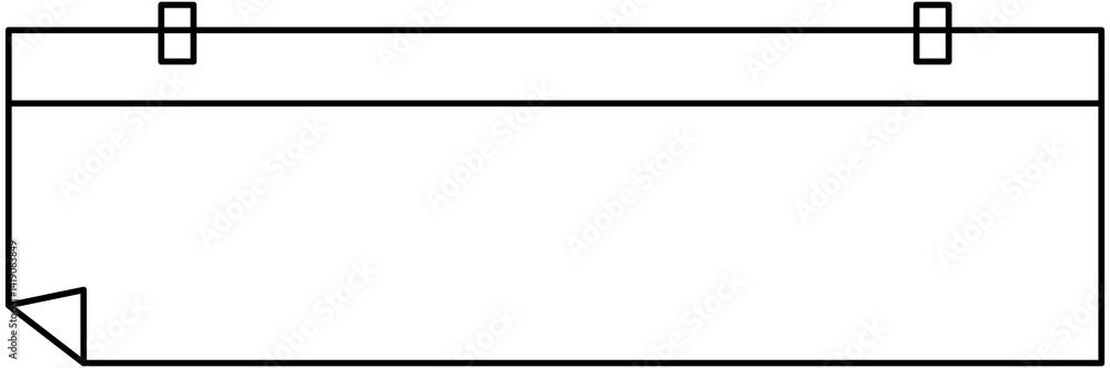 Blank calendar line frame Blank calendar line frame