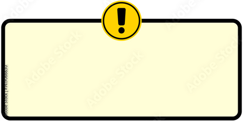 Foto Exclamation Mark Alert Text Frame