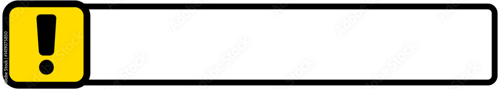 Exclamation Mark Attention Frame
Exclamation Mark Attention Frame