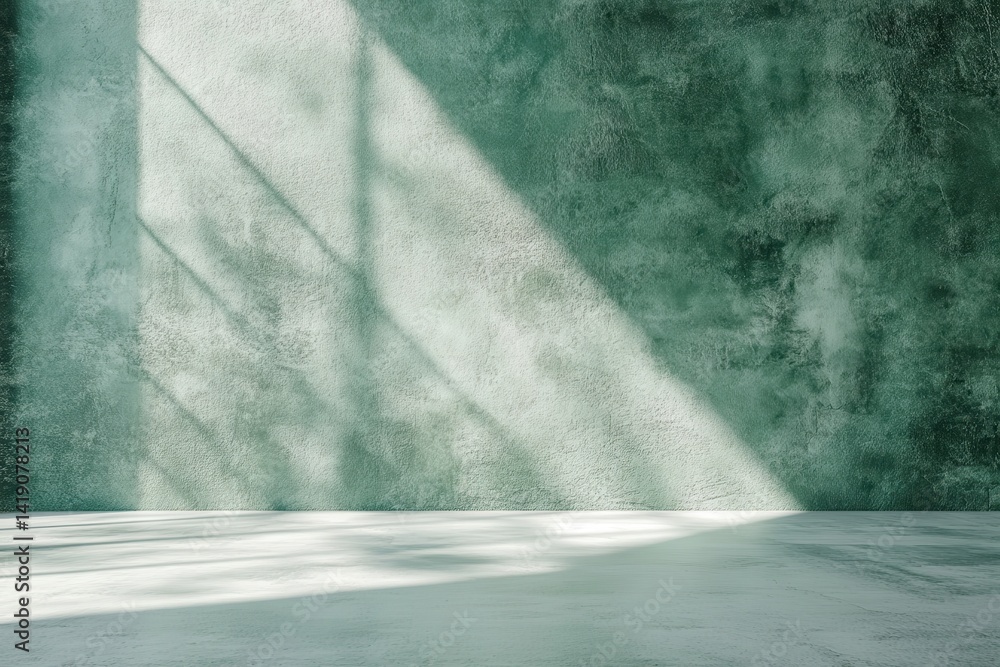 Minimalist green cement surface for contemporary interior spaces and innovative backgrounds, perfect for product displays or boosting marketing materials with a fresh aesthetic Minimalist green cement surface for contemporary interior spaces and innovative backgrounds, perfect for product displays or boosting marketing materials with a fresh aesthetic