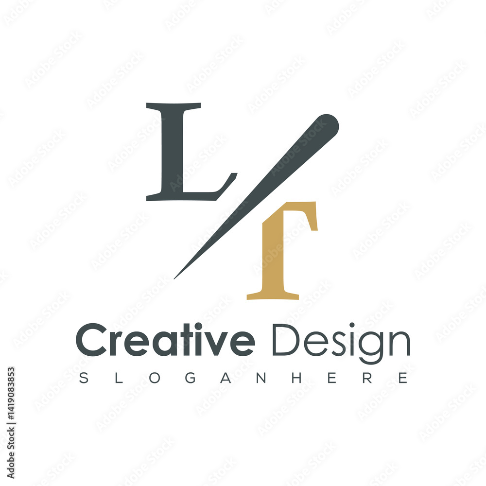 initial monogram logo with creative design. initial monogram logo with creative design.